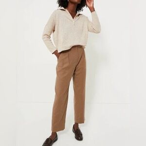 Tuckernuck Clayton Long Sleeve Knit Polo Linen Blend Tan Size XL/XXL